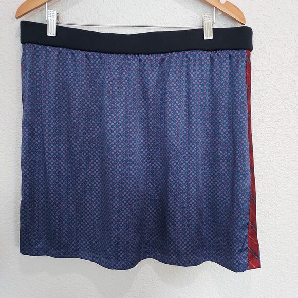 Faconnable Silk Handkerchief Mini Skirt Size 16 - Picture 5 of 9